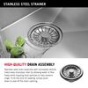 32&rdquo; Undermount Stainless Steel Single Bowl Kitchen Sink&nbsp;with Accessories